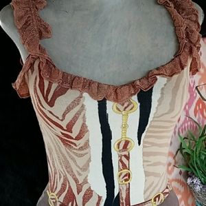 Blumarine cardigan sweater blouse sz xsmall